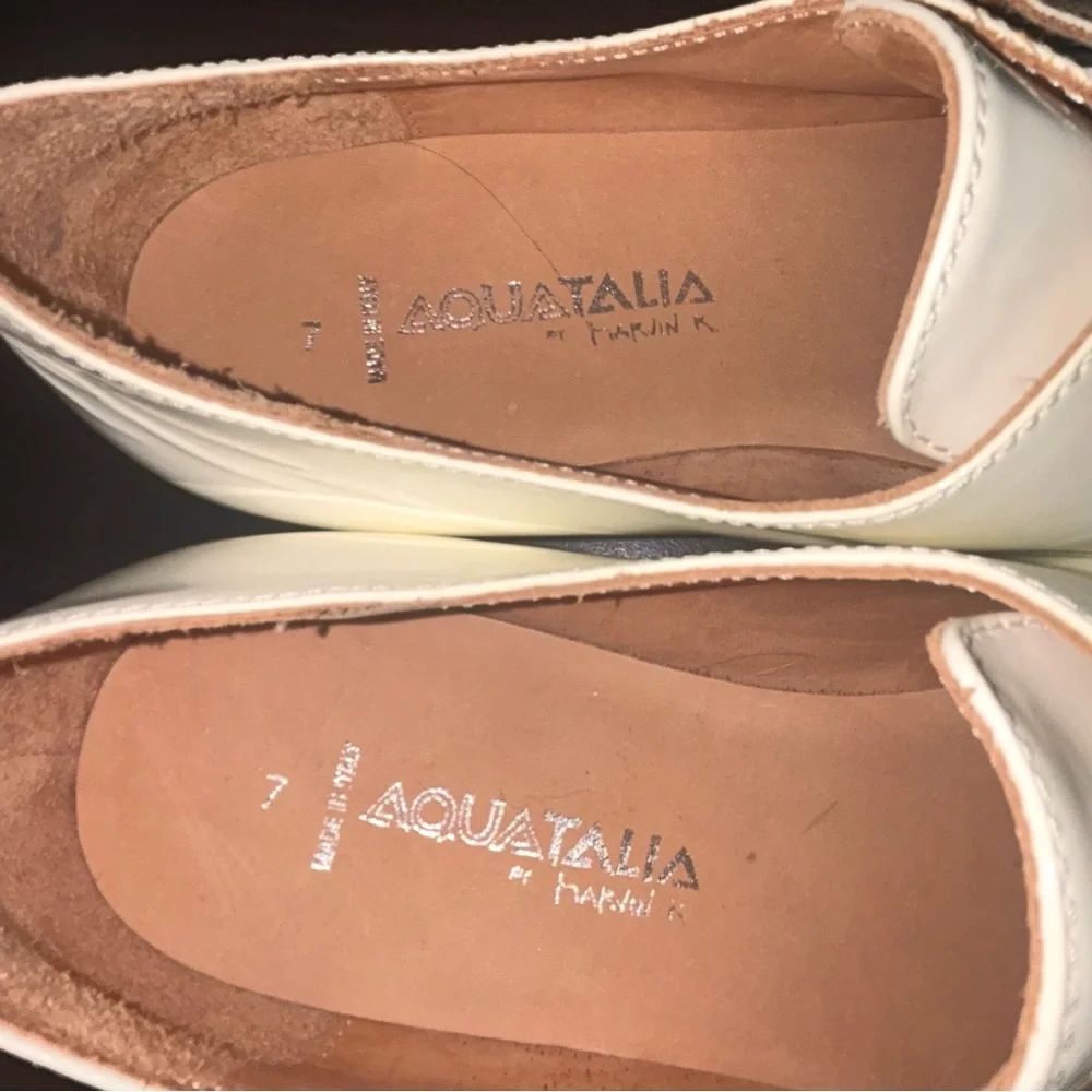 Aquatalia Patent‎ Leather Buckle Loafers women’s size 7